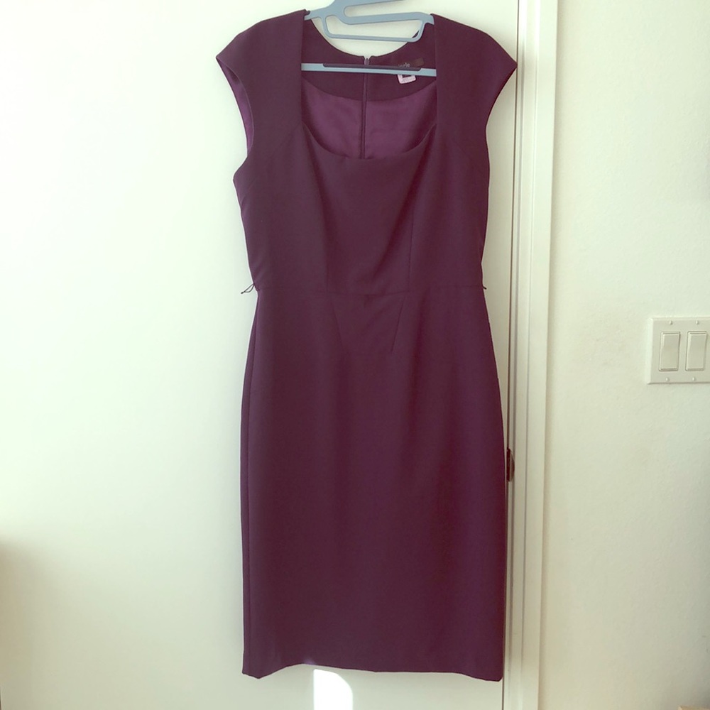 Purple sheath dress
